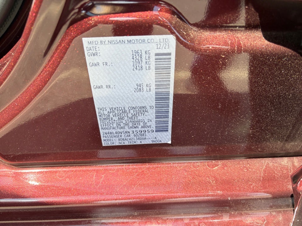 2024 Nissan Altima 2.5 SV