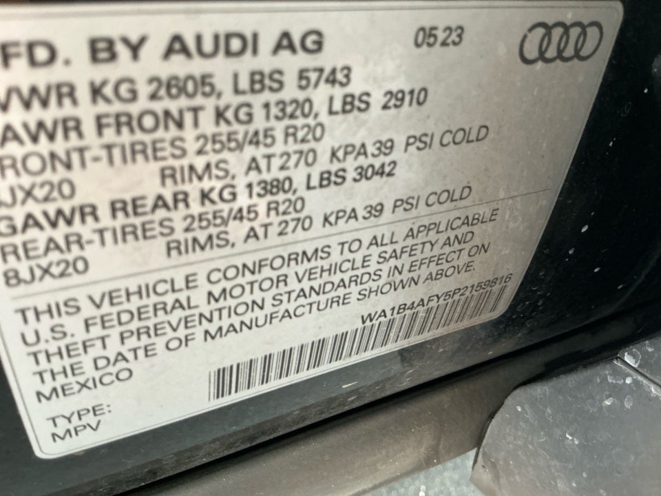 2023 Audi SQ5 Premium Plus TFSI quattro Tiptronic