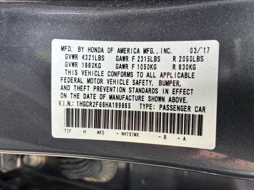2017 Honda Accord EX-L