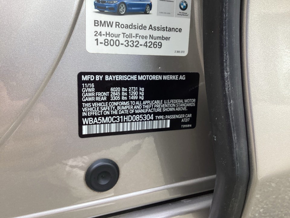2017 BMW 550i Gran Turismo xDrive