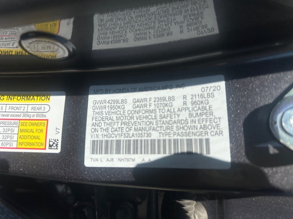 2020 Honda Accord EX-L