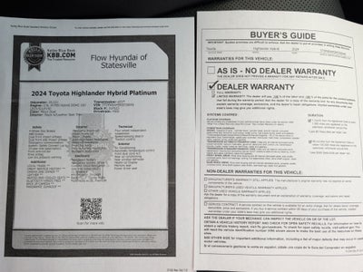 2024 Toyota Highlander Hybrid Hybrid Platinum