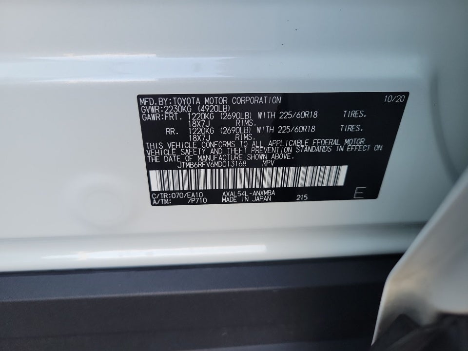 2021 Toyota RAV4 Hybrid Hybrid XLE Premium