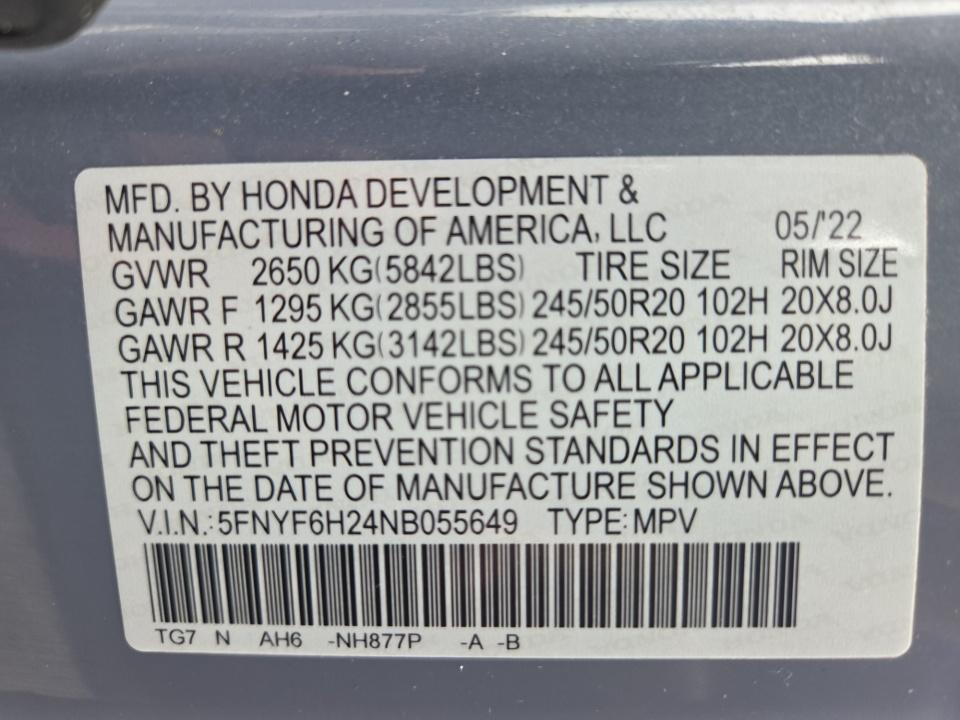 2022 Honda Pilot Special Edition