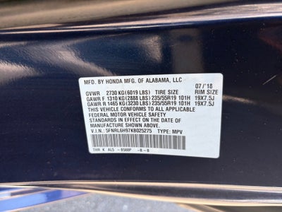 2019 Honda Odyssey Elite