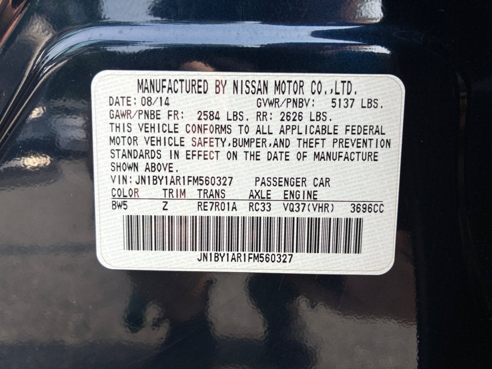 2015 INFINITI Q70 3.7X