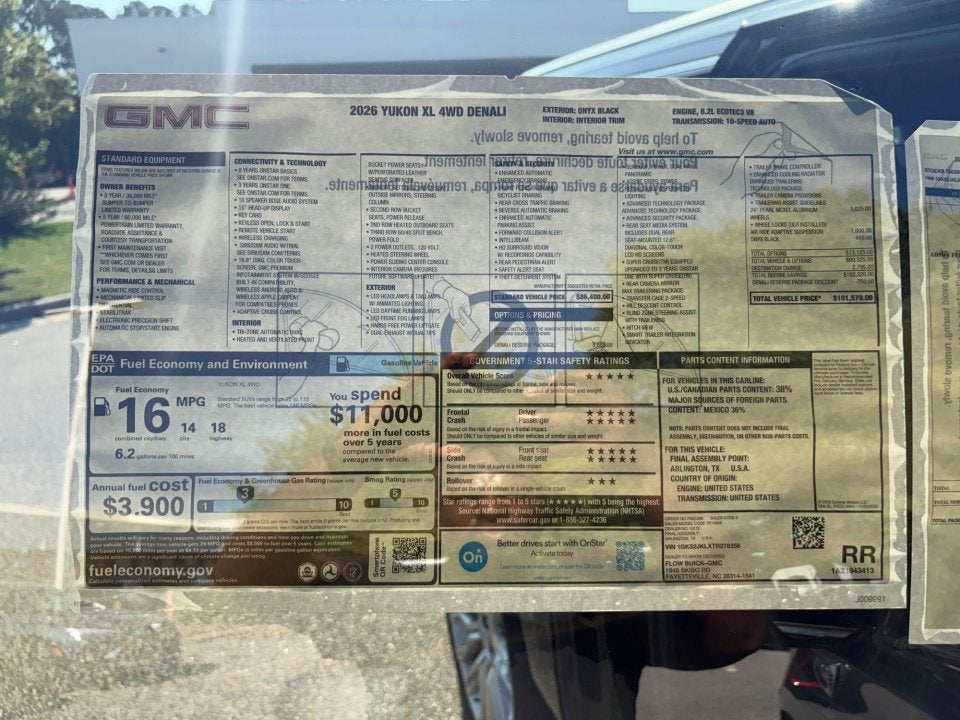 2026 GMC Yukon XL Denali