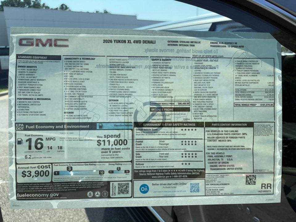 2026 GMC Yukon XL Denali
