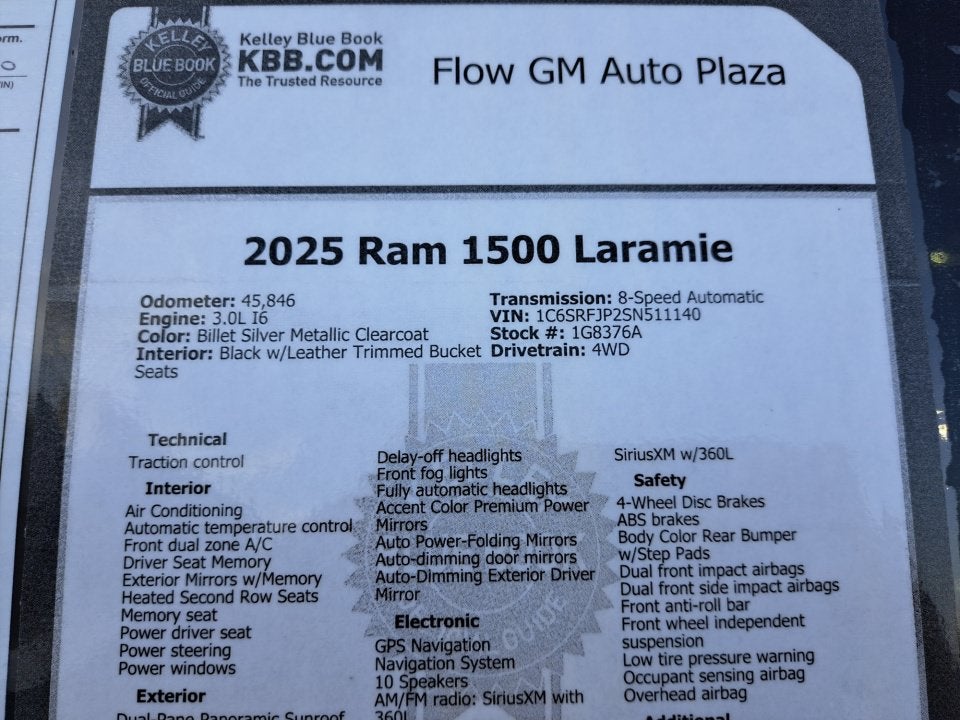 2025 RAM 1500 Laramie Crew Cab 4x4 5'7" Box