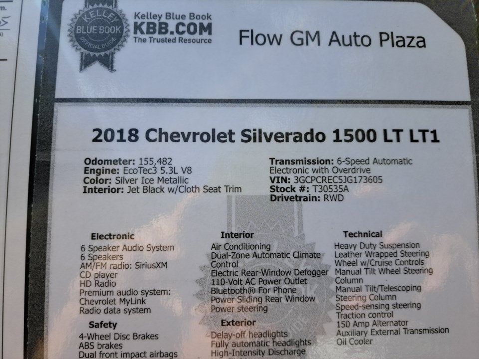 2018 Chevrolet Silverado 1500 LT