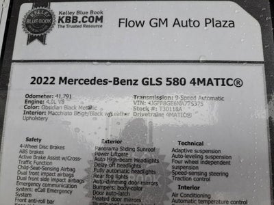 2022 Mercedes-Benz GLS GLS 580