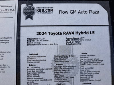 2024 Toyota RAV4 Hybrid LE