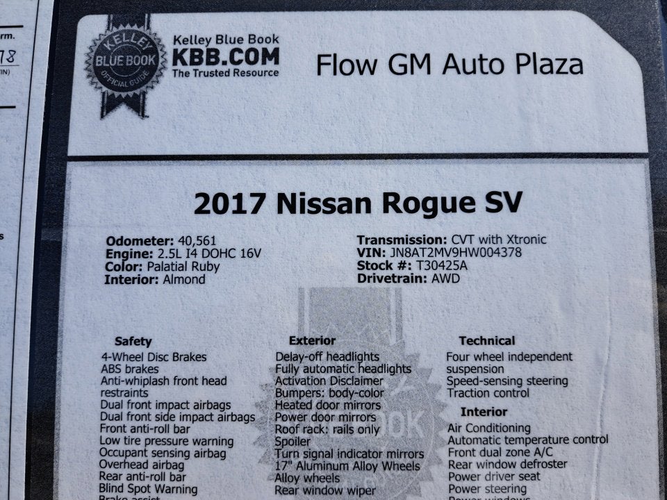 2017 Nissan Rogue SV