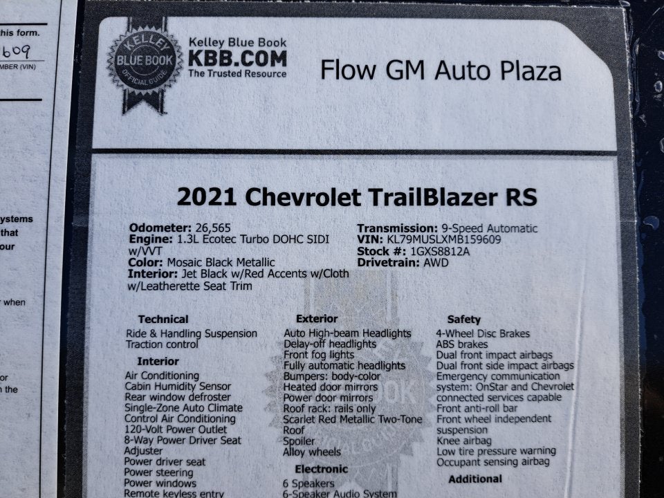 2021 Chevrolet Trailblazer RS