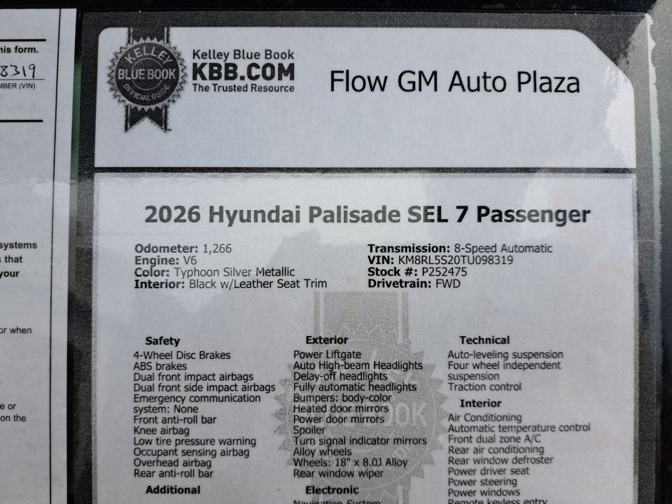 2026 Hyundai Palisade SEL 7P